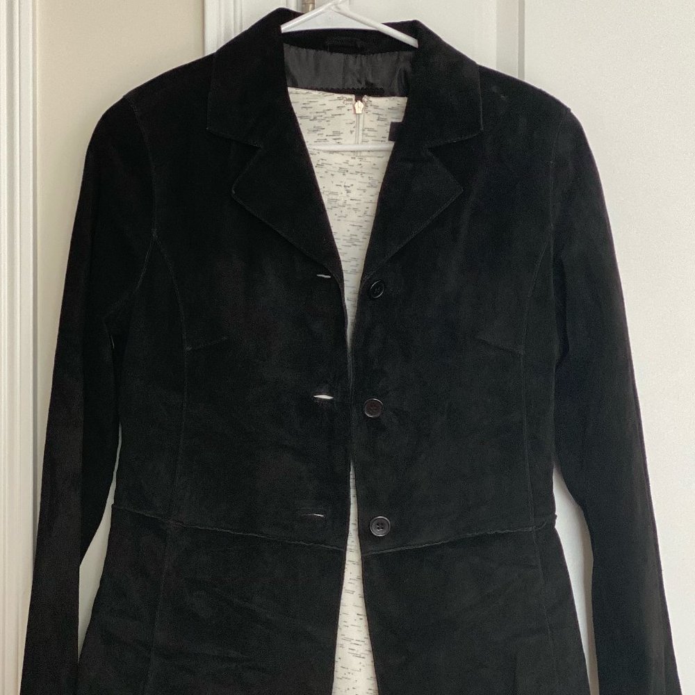 Closet clean out! NWOT Black Suede Jacket